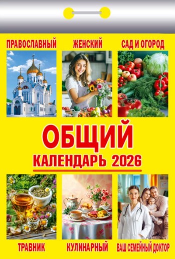 Календарь 2027 отрывной, дизайн ассорти, КО-1-15