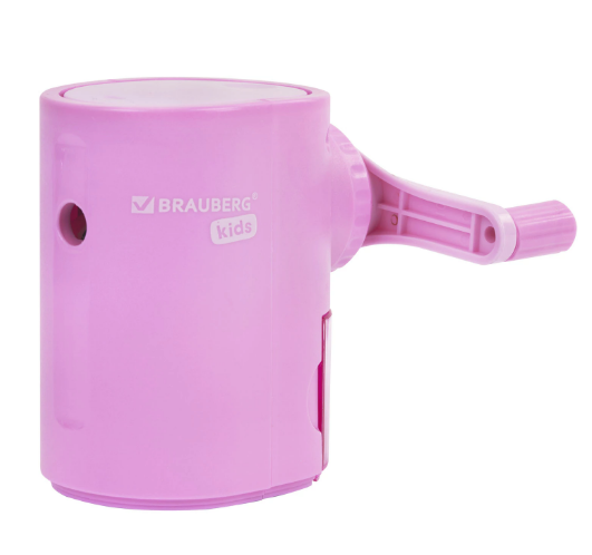Точилка механическая BRAUBERG KIDS, для простых и цветных карандашей, 272004