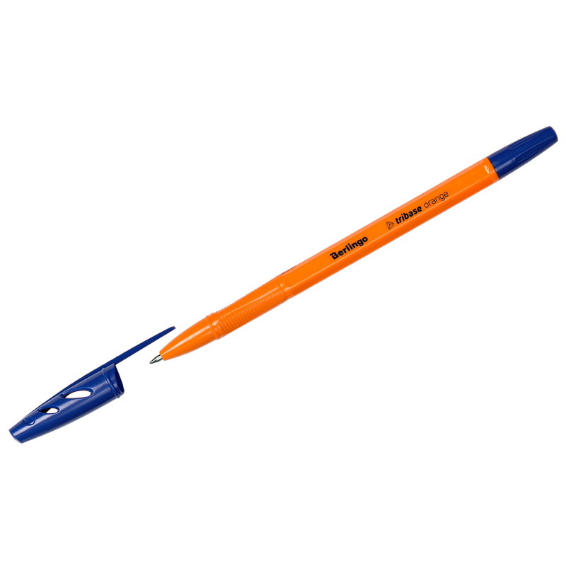 Ручка шариковая Berlingo 'Tribase Orange', синяя , 0,7 мм, CBp_70910