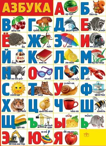 Плакат 'Азбука', 0800756