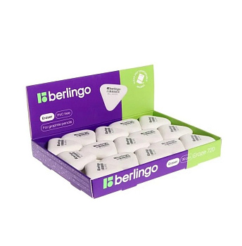 Ластик Berlingo "Eraze 720" треугольный, термопластичная резина, 34х33х9мм (малый), BLc_00720   