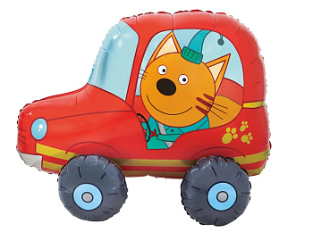 Шар (29"/74 см), Фигура 3D, Компот в машинке, 1 шт, 401137