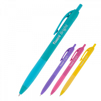 Ручка шариковая, AXENT BRIGHT, синяя, 0,7 мм. AB1079-02-A