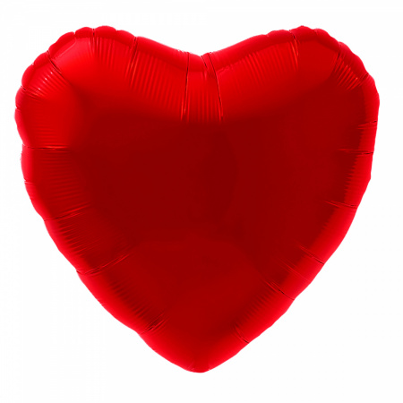 Шар фольга Agural (18''/46 см) Сердце, Красный, 1шт., 758083