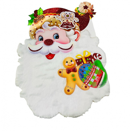 Изображение Наклейка новогодняя 3D ''Санта-Клаус'', SMR-7 от интернет-магазина КИТ