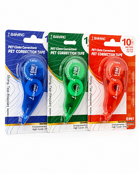Корректирующая лента, 5 мм, 10 м, блистер, европодвес, Baihang, 21561-2 BH-131B