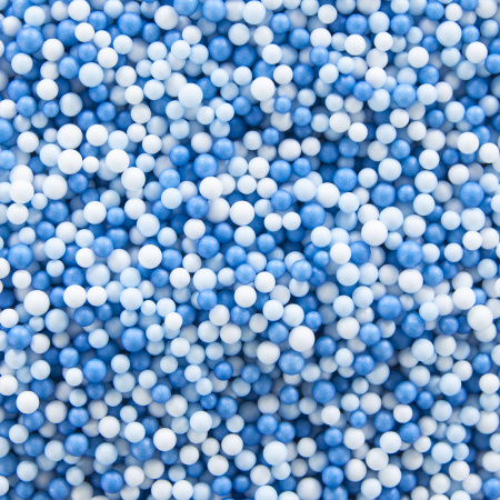 Шарики пенопласт Голубой/Синий 2-4 мм., 10 гр, 6231115